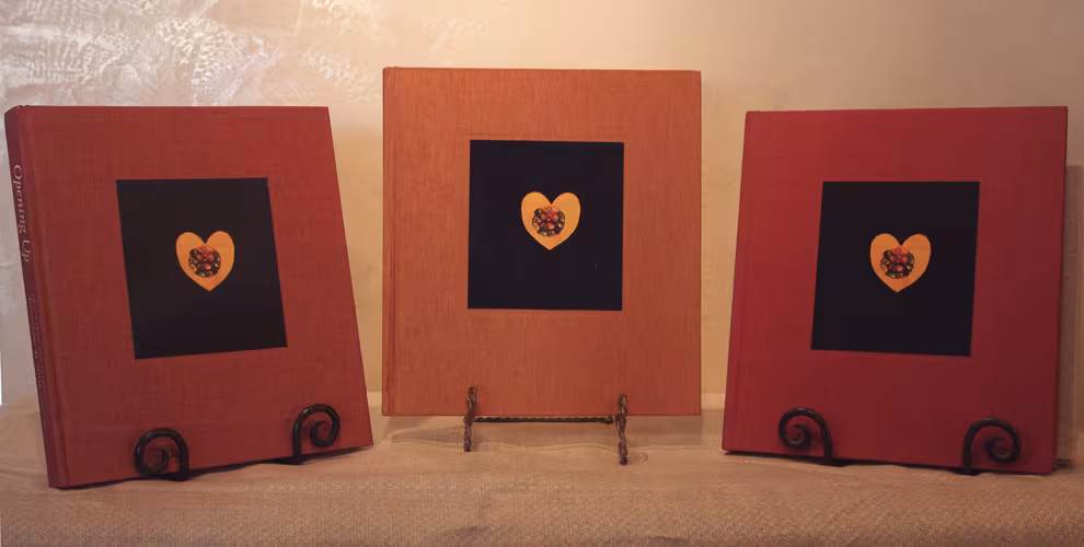 Opening Up — the three cloth cover colours