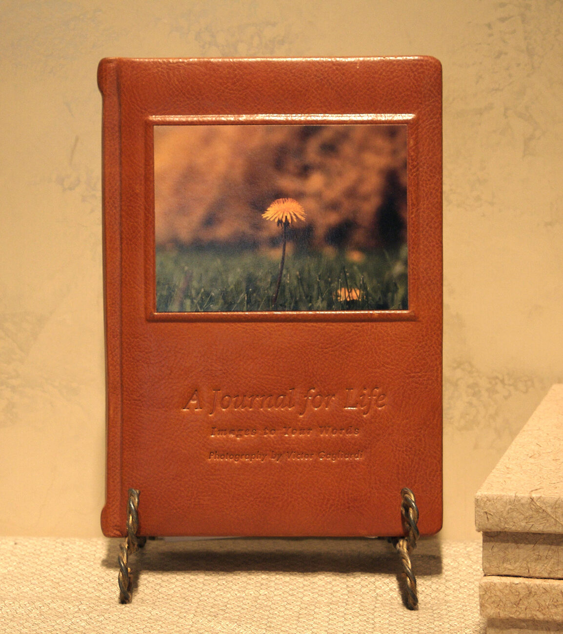 A Journal for Life, dandelion cover, leather edition